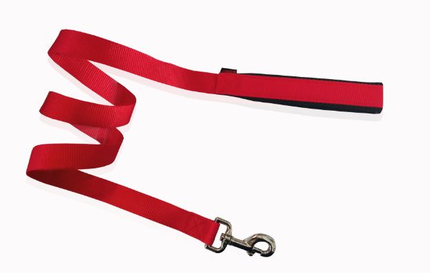 Εικόνα της Single Leash Neoprene Handle Red Small  1.5X120CM