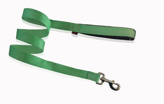 Εικόνα της Single Leash Neoprene Handle Green Medium 2x120cm