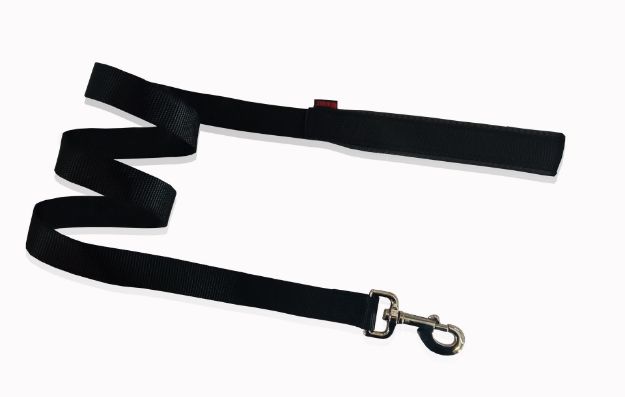 Εικόνα της Single Leash Neoprene Handle Black Small  1.6x120cm