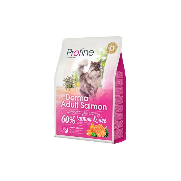 Εικόνα της Profine Cat Derma Σολομός και Ρύζι 2Kg