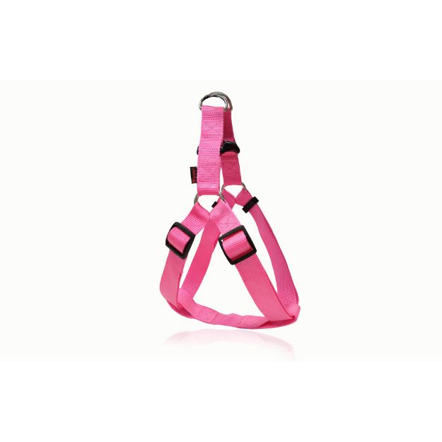 Εικόνα της Dog plain A harness hot pink medium