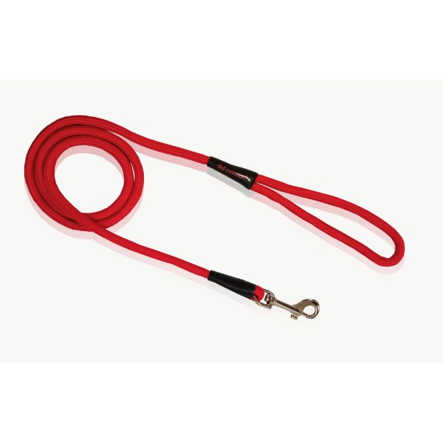 Εικόνα της Dog leash rope plain red xlarge