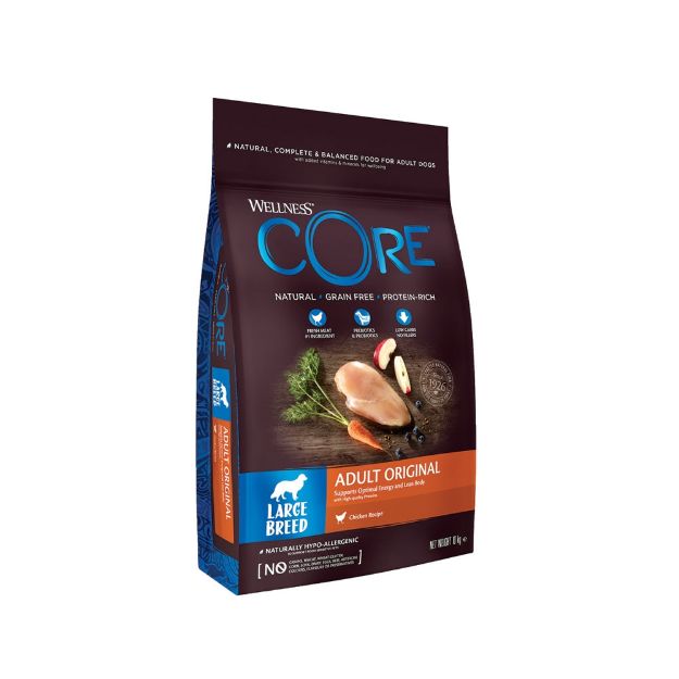 Εικόνα της Wellness core adult large breed turkey and chicken 10kg 