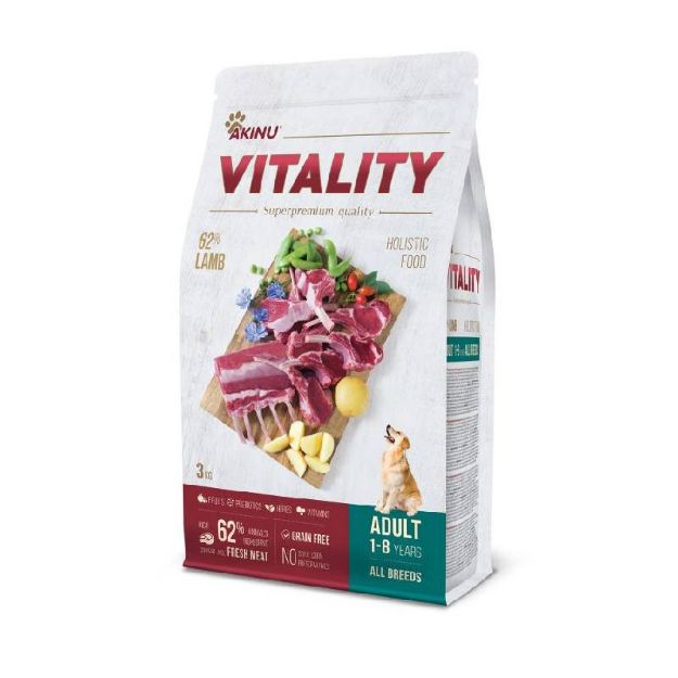 Εικόνα της Akinu Vitality dog adult hypoallergic lamb 3kg