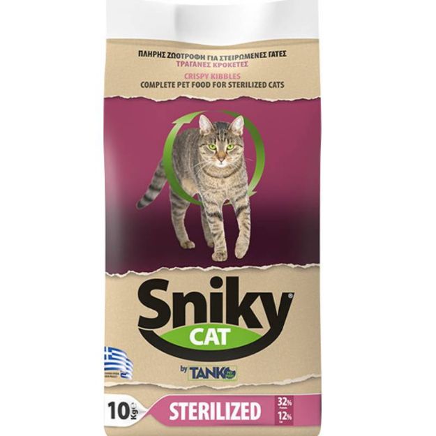 Εικόνα της Tanko Sniky Cat Sterilised Chicken 10kg