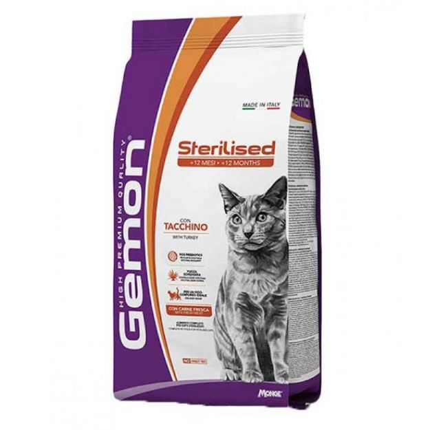 Εικόνα της Gemon cat sterilized turkey 2kg