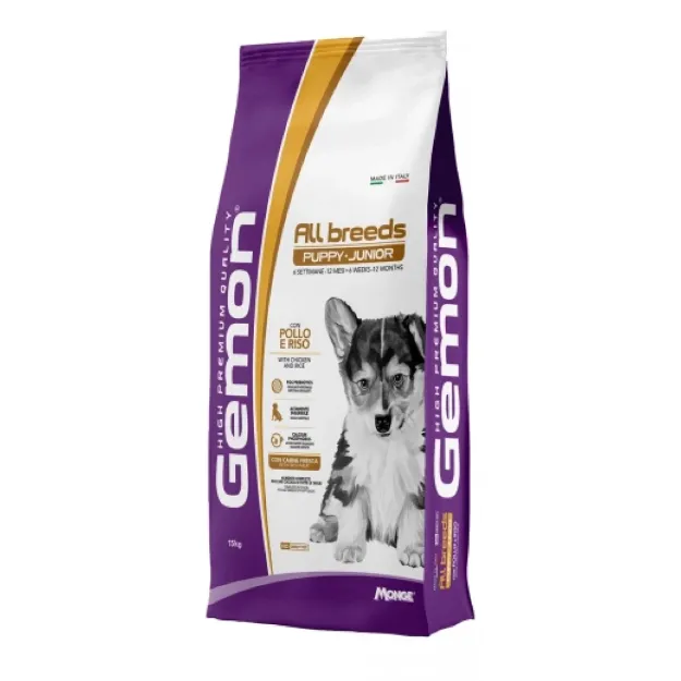 Εικόνα της Gemon all breeds puppy Chicken and Rice  15kg