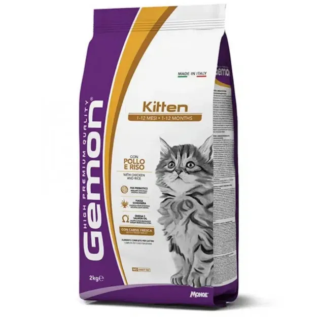 Εικόνα της Gemon cat Kitten with chicken and rice 2kg