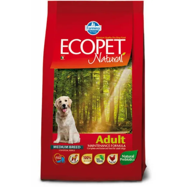 Εικόνα της Farmina Ecopet Natural Adult Medium 12kg + 2kg Δώρο