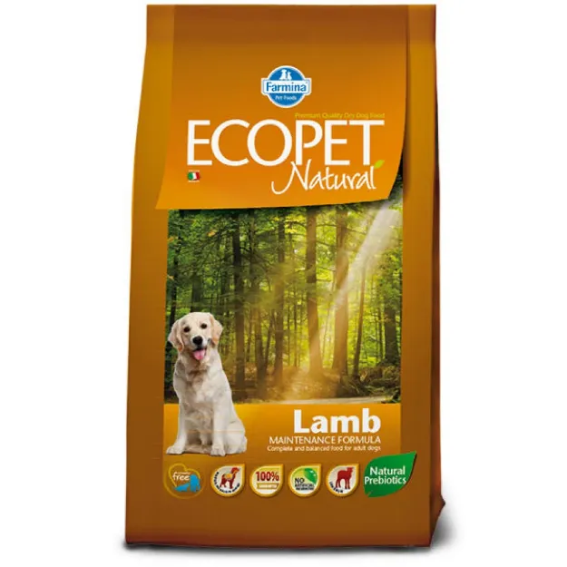 Εικόνα της Farmina Ecopet Natural Medium Lamb 12kg + 2kg Δώρο