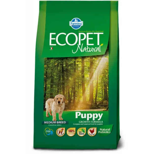 Εικόνα της Farmina Ecopet Natural Puppy Medium 12kg + 2kg Δώρο