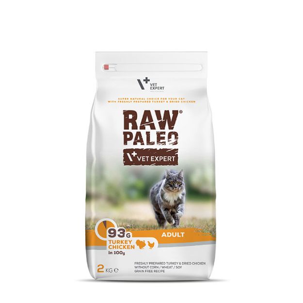 Εικόνα της Raw Paleo adult cat Turkey & Chicken 2 kg 