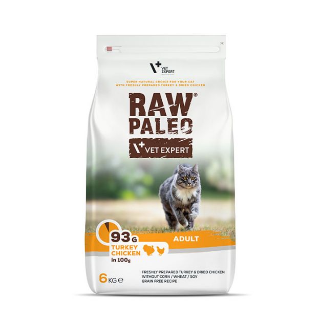 Εικόνα της Raw Paleo adult cat Turkey & Chicken 6kg