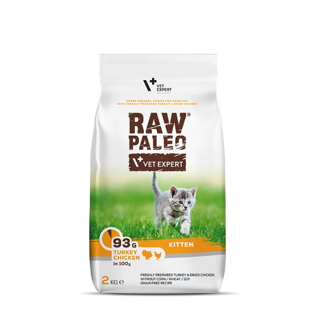 Εικόνα της Cat Raw Paleo Kitten Turkey & Chicken 2 kg