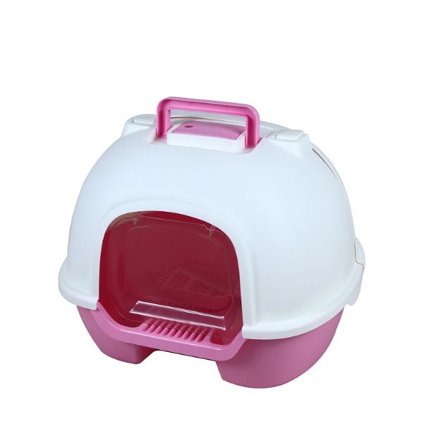 Εικόνα της CAT TOILET BOX-REAR OPENING PINK