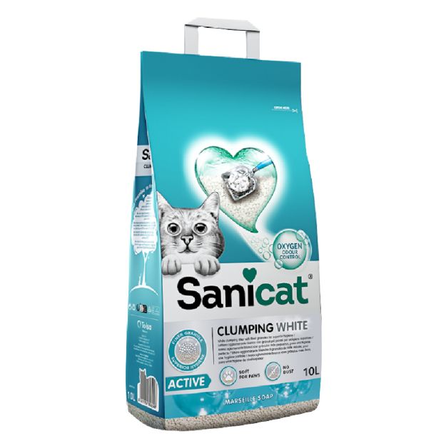 Εικόνα της Sanicat Clumping White Active Marseille Soap 10lt